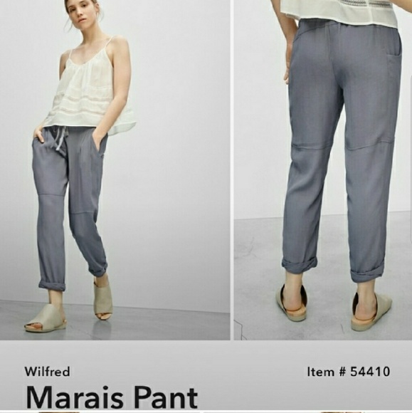 Aritzia Wilfred Silk Pants 